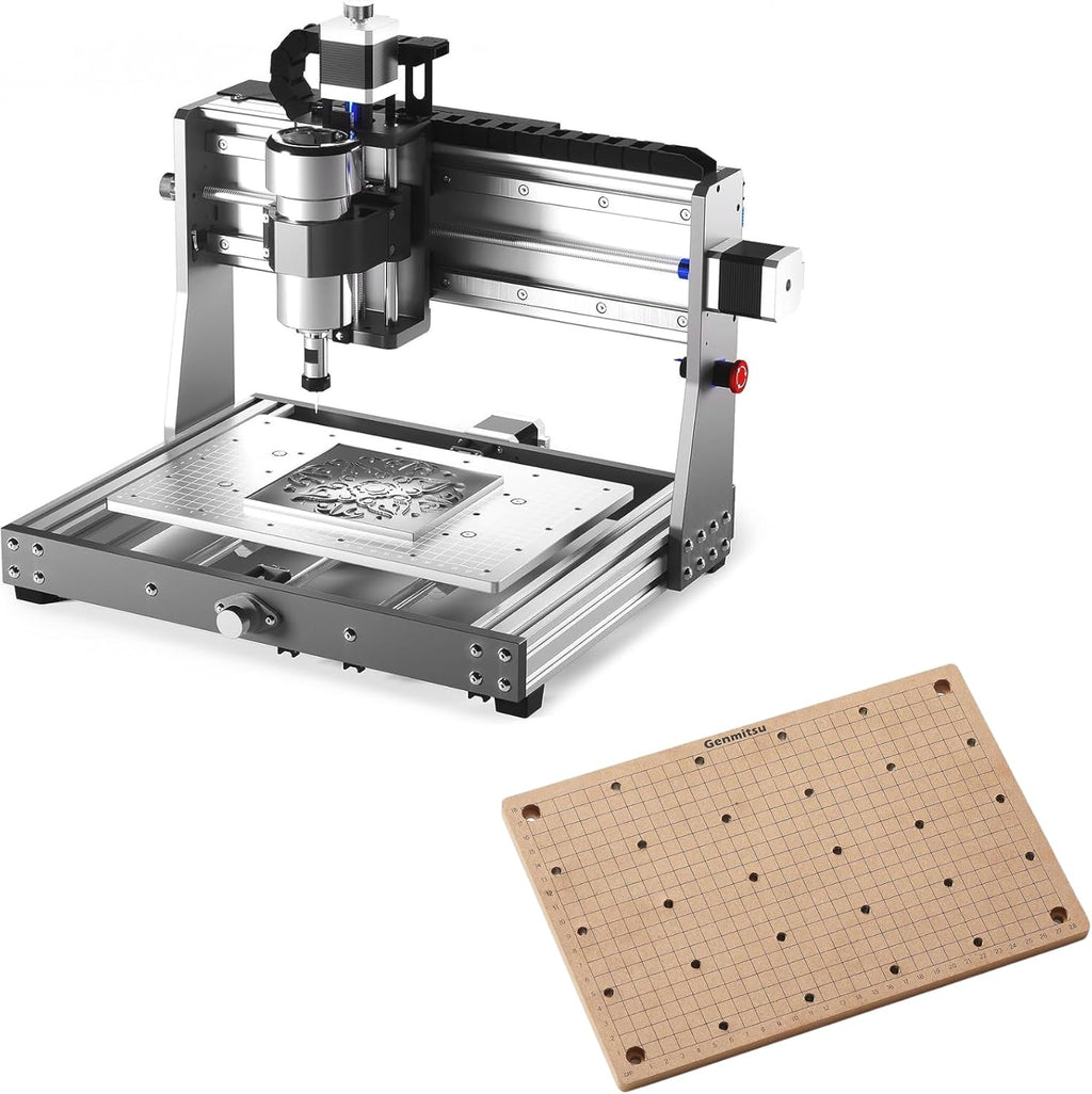 CNC Router Machine with MDF Grid Spoilboard O873