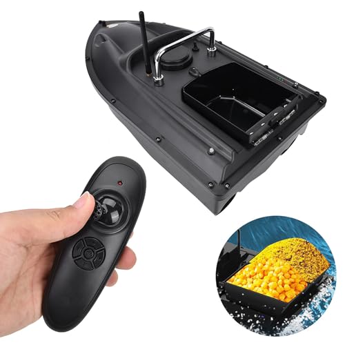 Black Remote Control Fishing Bait Boat C78397