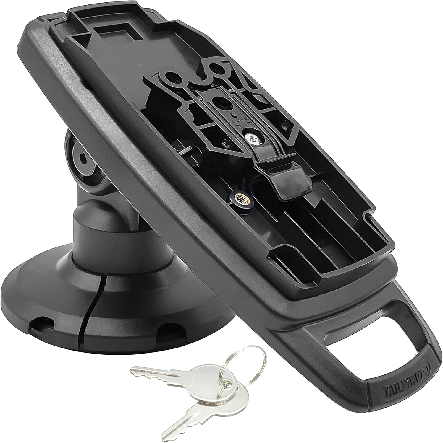 Black Compact Pole Mount Terminal Stand S337109