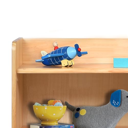 4-Tier Kids Wooden Bookshelf (Natural) H512