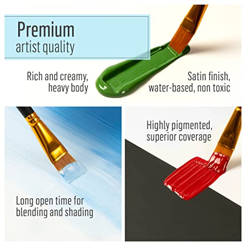 16 oz Titanium White Satin Acrylic Paint F9306