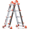 5 Step 17 Ft Anti-Slip Multi Position Aluminum Ladder I2313