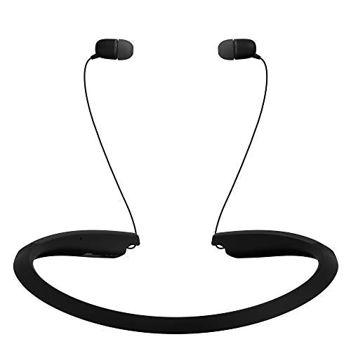 Black Wireless Bluetooth Neckband Earbuds Q259547