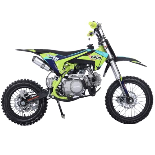 125cc Kids Dirt Bike with 4-Speed Semi-Automatic Transmission and 14"/12" Tires B4651
