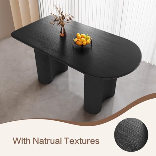 55" Oval Dining Table with 6 Chairs Q341030