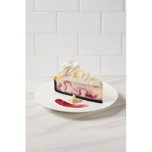 10 inch 14 Slice White Chocolate Raspberry Cheesecake, 80 Ounce U641
