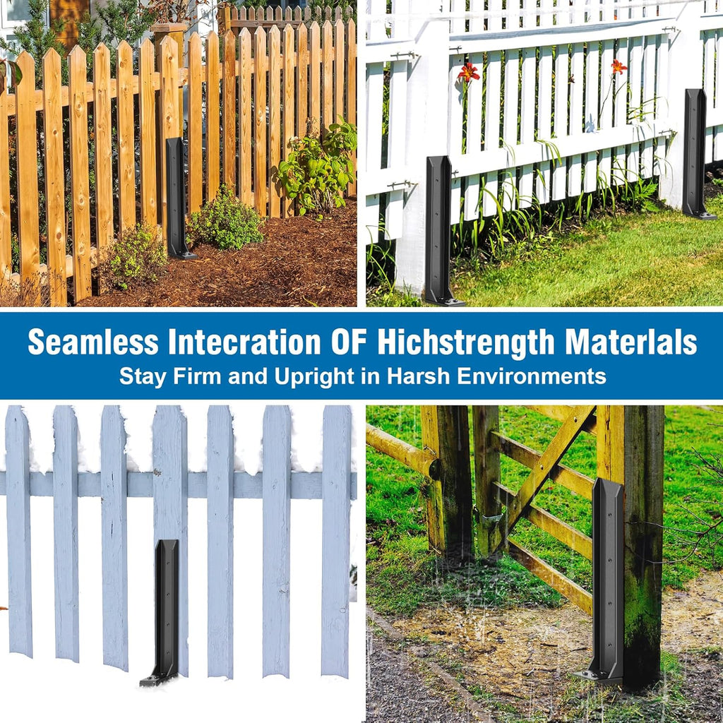 2 Pcs Heavy Duty Fence Post Repair Kit Q56348