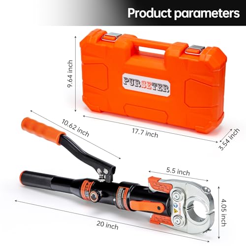 Copper Pipe Crimping Tool with 1/2 inch, 3/4 inch and 1 inch Jaws Z297