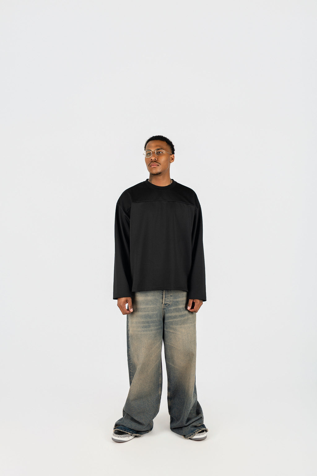 Long Sleeve Mesh Jersey