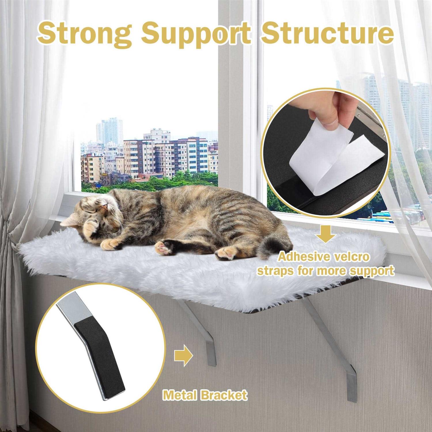 Cat Window Perch with Soft Cushion X784364