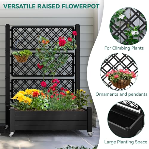 White Plastic Raised Garden Bed Kit N5255