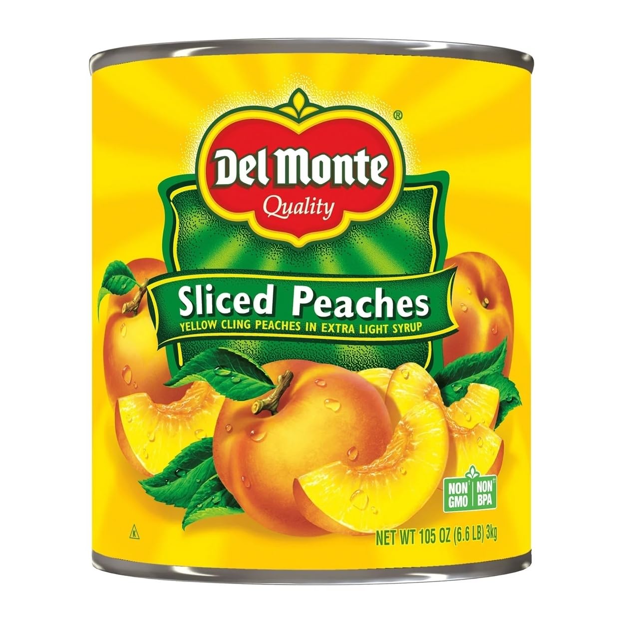 Lite Sliced Peaches In Extra Light Syrup 105 Ounce H5057