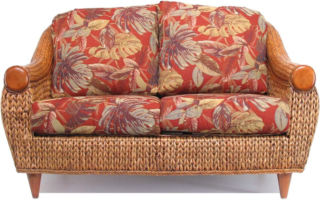 Rattan and Hyacinth Loveseat Z46522