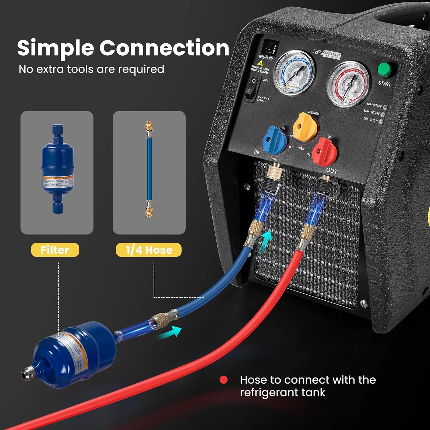 Portable Refrigerant Recovery Machine Q184703