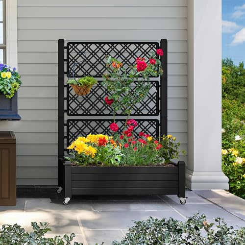 White Plastic Raised Garden Bed Kit N5255