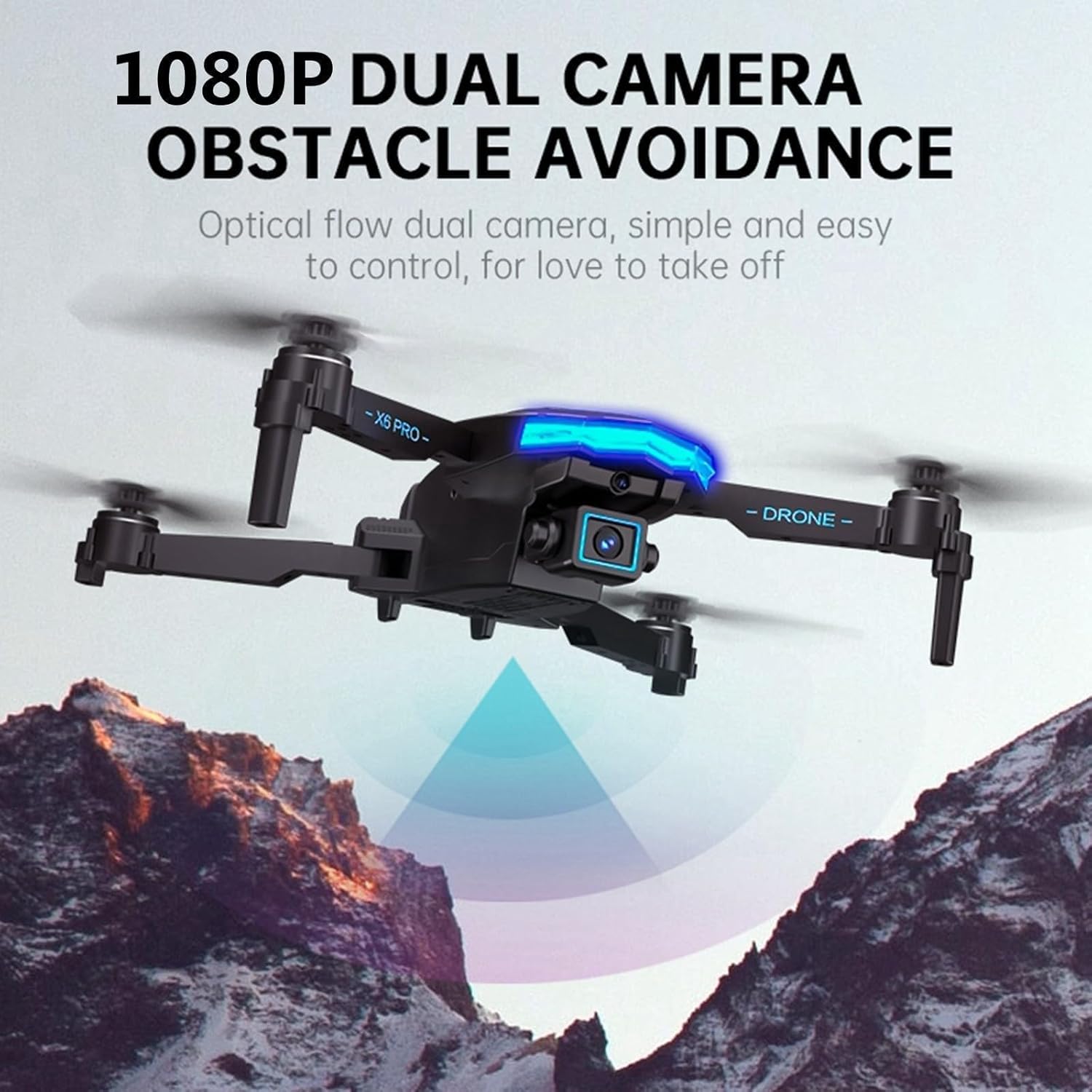 FPV Drone with 1080p HD Camera Altitude Hold Quadcopter Y53824