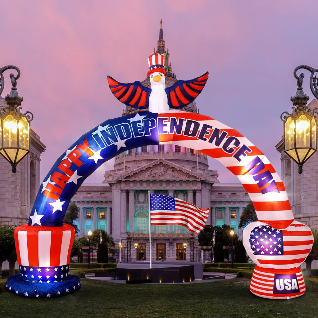 9.2 ft Inflatable American Bald Eagle Arch with LED G751