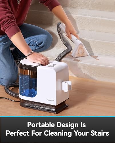 Portable Carpet Cleaner with Steam, 18Kpa Suction L289407