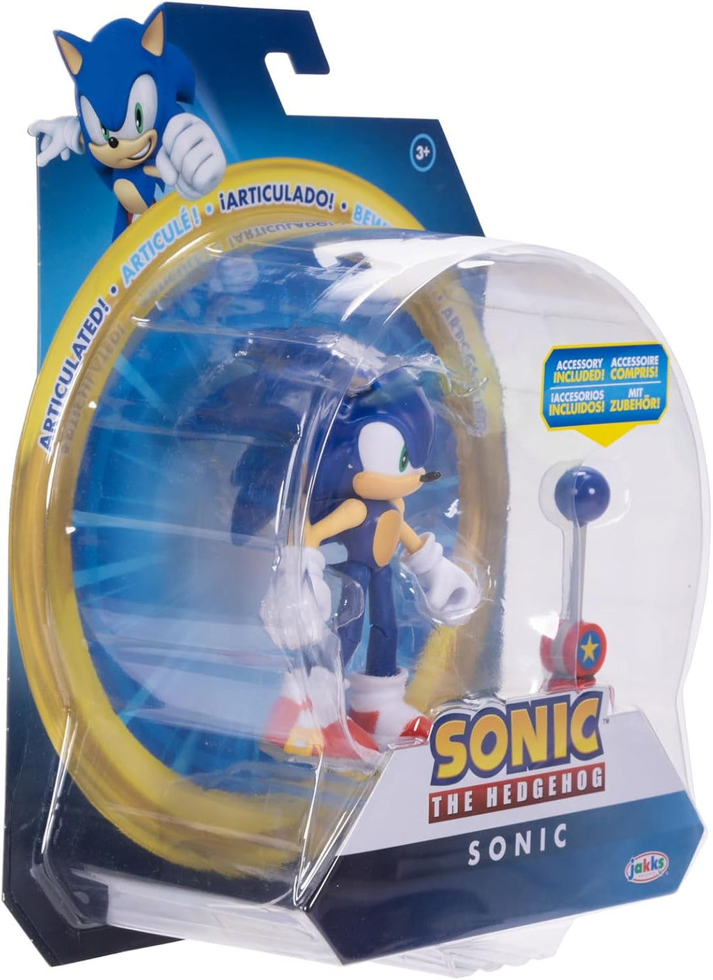 4-inch Sonic Action Figure with Blue Checkpoint Accessory M980