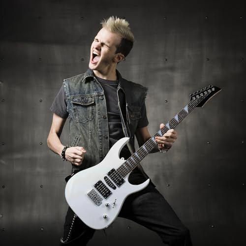 Matte Black Electric Guitar with 20Watt Amp and Starter Kit K362