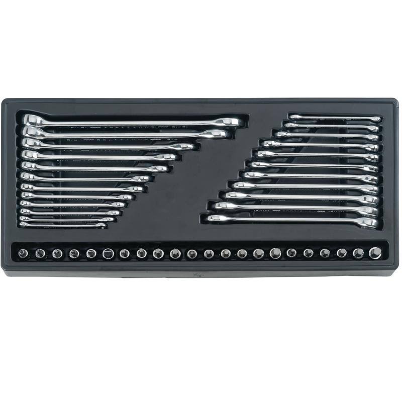 1/4, 3/8 and 1/2 in. Drive Metric and SAE 6 and 12 Point Mechanic's Tool Set 308 pc. P359849
