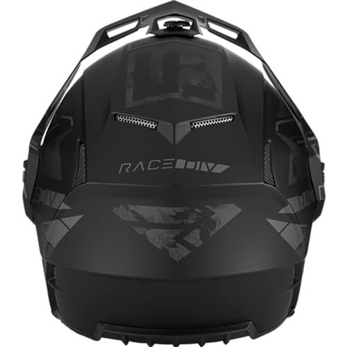 Lightweight Breath Box Stealth Black Snowmobile Helmet Y18313