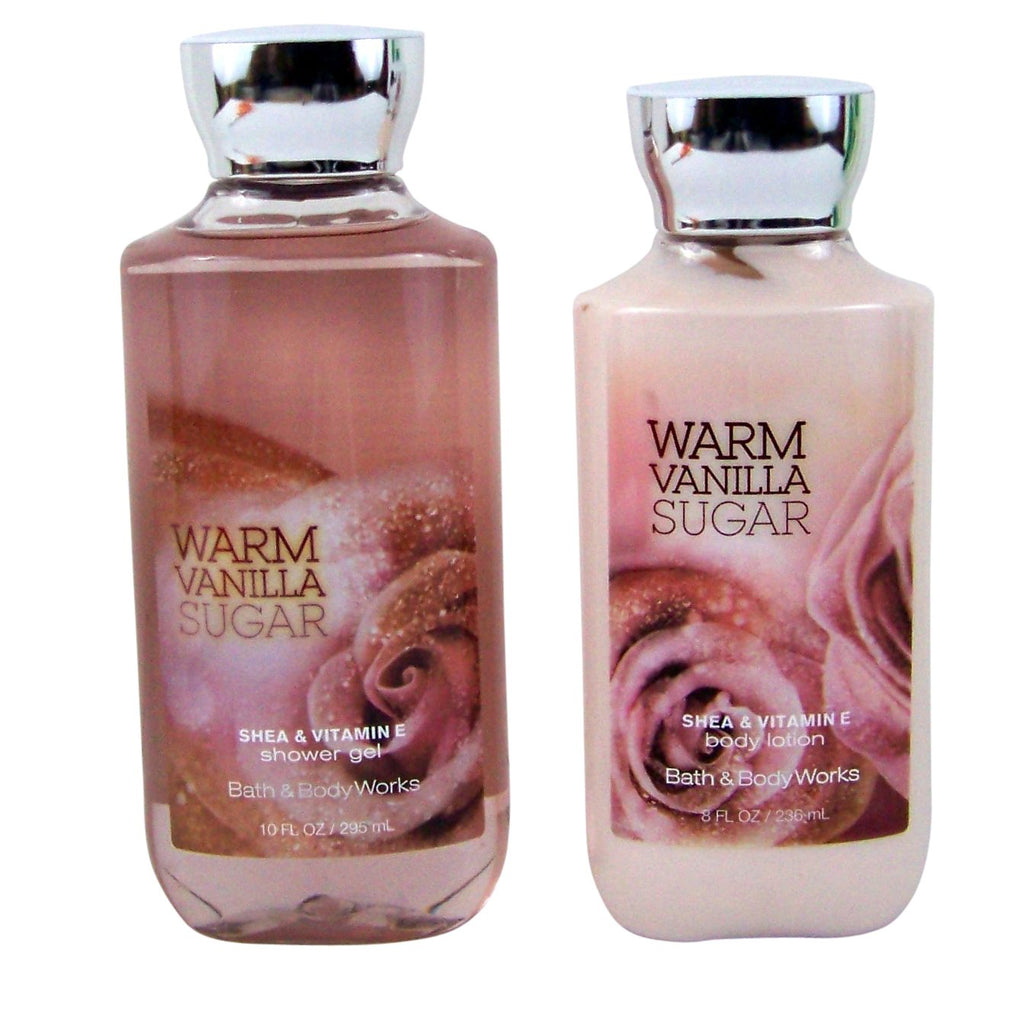 Warm Vanilla Sugar Gift Set Bundle of 2 Items: Shower Gel and Body Lotion Q71577