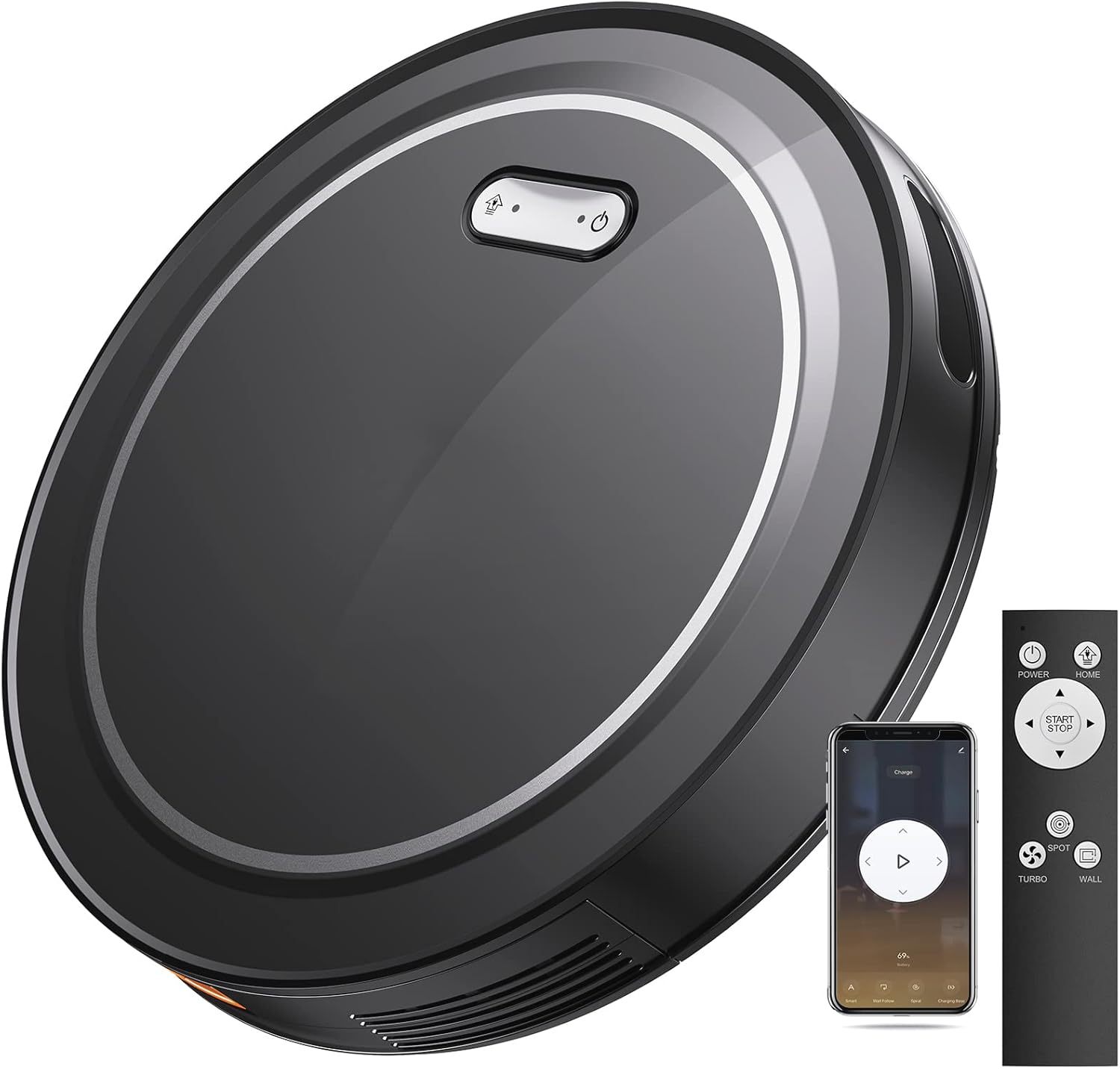 2000Pa Suction Slim Self-Charging Robot Vacuum R1763