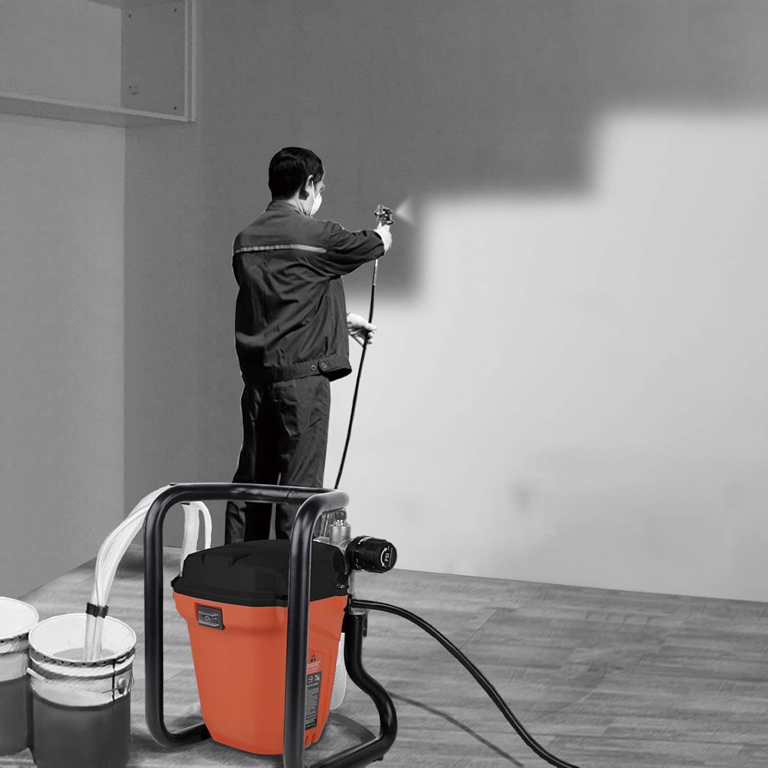 Airless Paint Sprayer 3000 PSI 5/8HP 650w Electric Powered with 25ft Hose Q126669