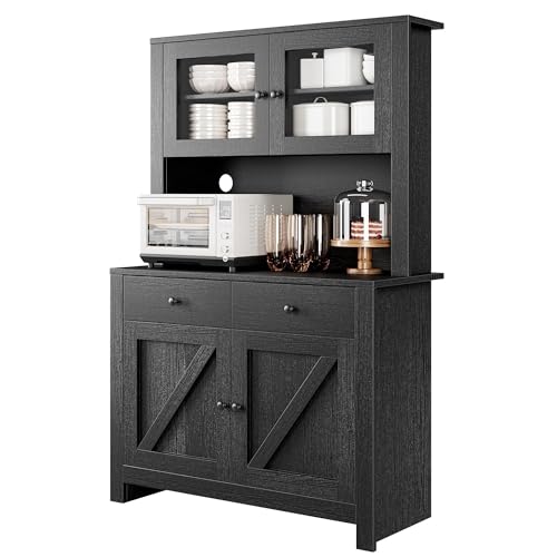 White Freestanding Tall Kitchen Pantry Cabinet with Adjustable Shelves A702