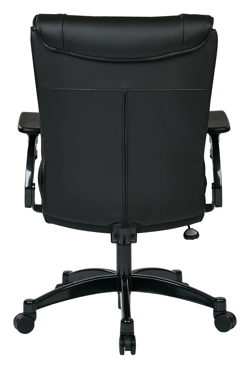 Black Bonded Leather Conference Chair with Cantilever Arms O893