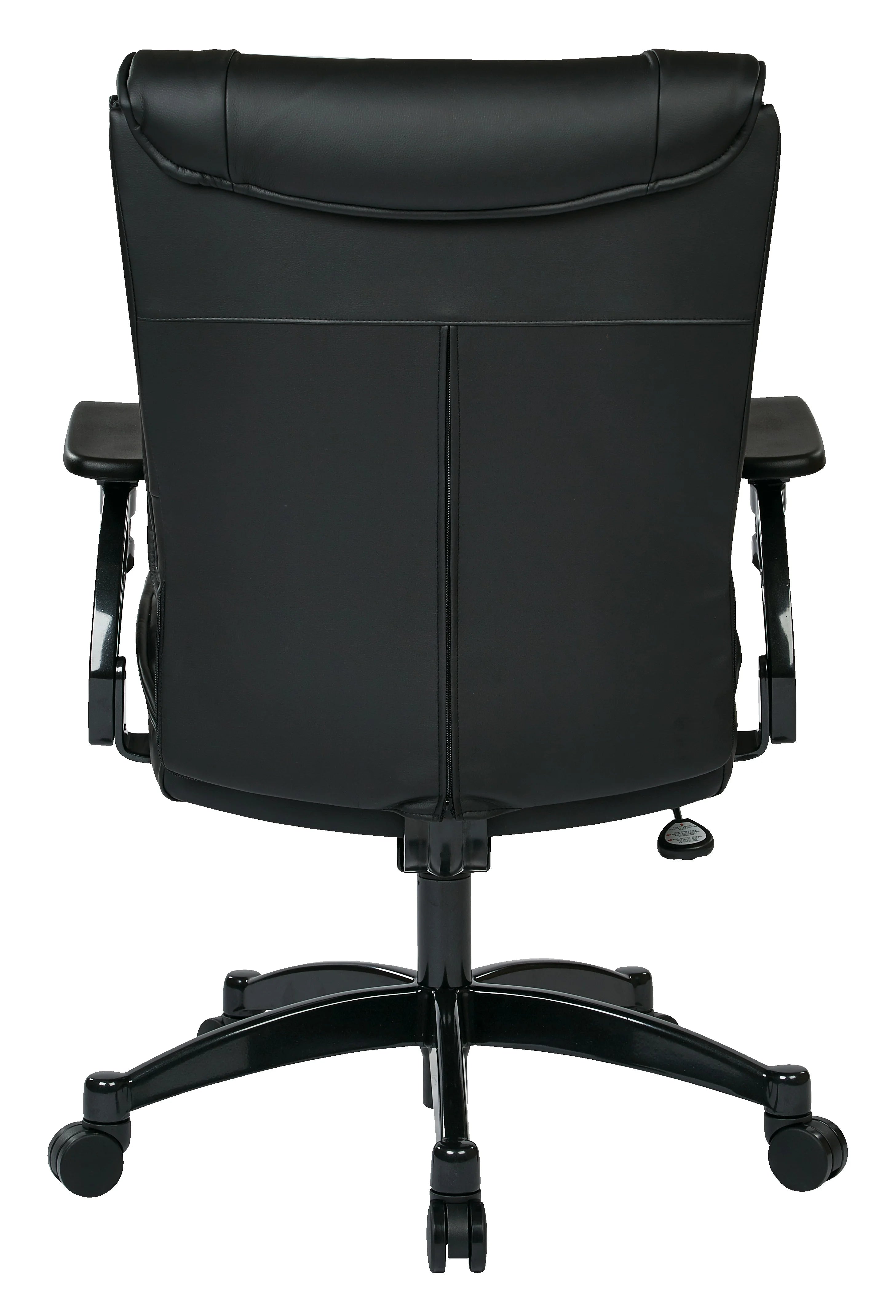 Black Bonded Leather Conference Chair with Cantilever Arms O893