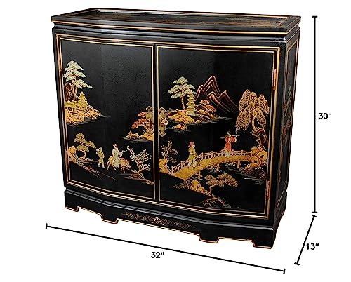 Red Slant Front Cabinet I70809