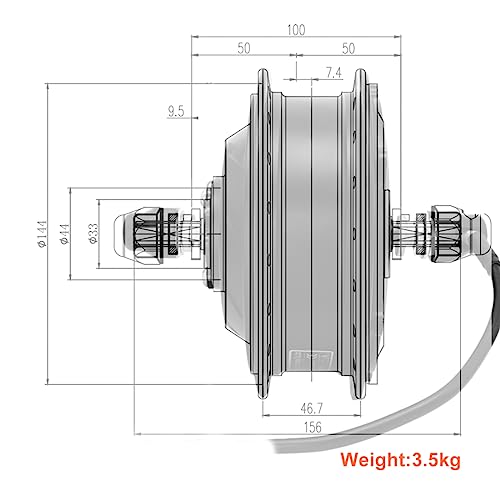 36v 48v 350w Ebike Front Drive Brushless Gear Hub Motor B316