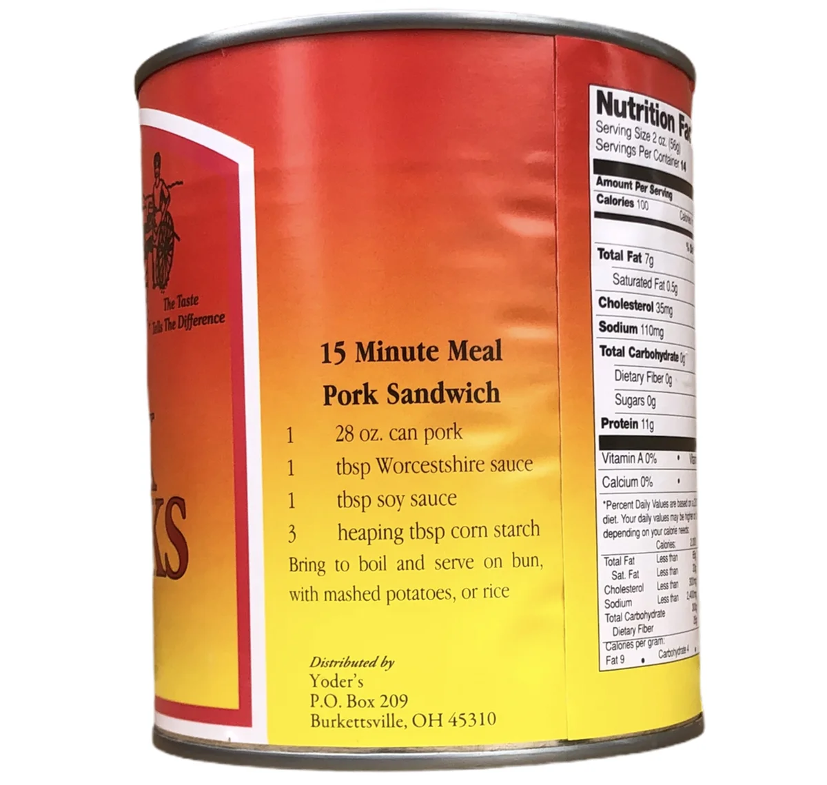 Canned Pork Chunks Meat, 28 oz, 12 Cans P479