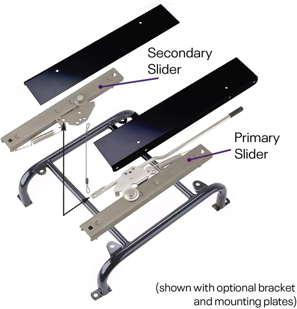 Bucket Seat Slider Tracks Pack of 2 F19769