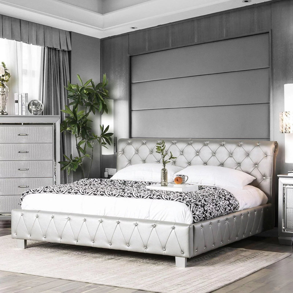 Solid Wood King Bedroom Set 3pcs W27967