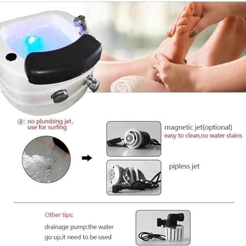 Acrylic Foot Bath with Adjustable Foot Pedal N676304
