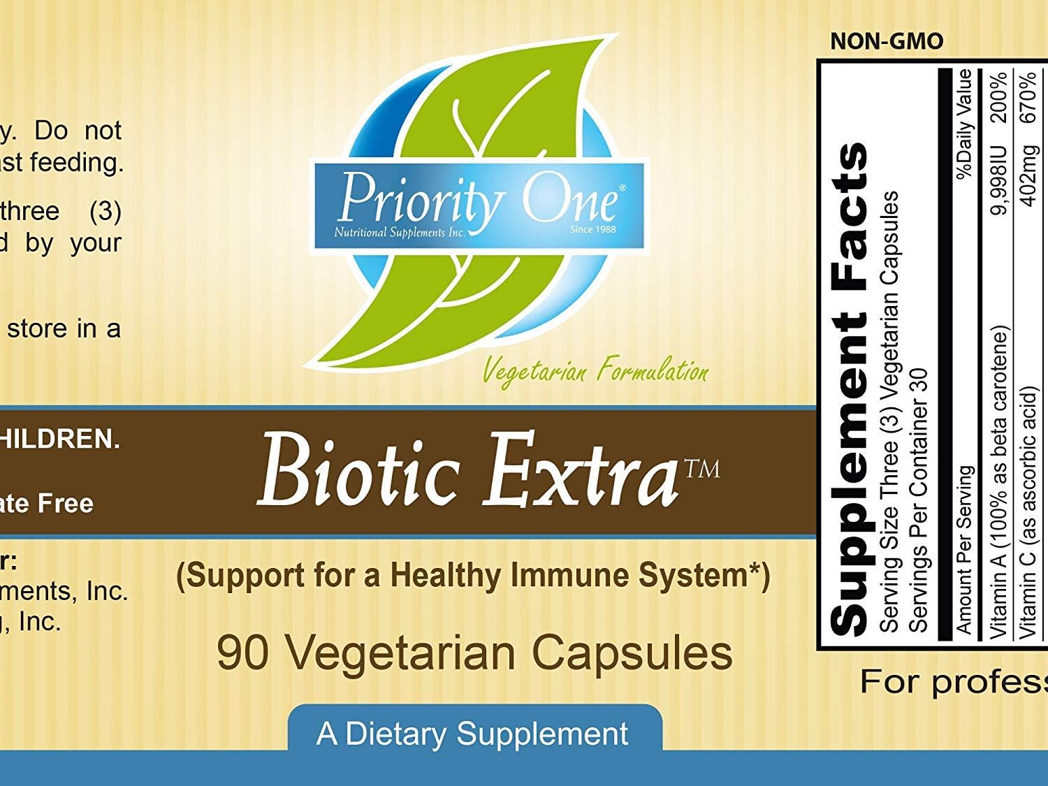 90 Vegetarian Capsules B1945
