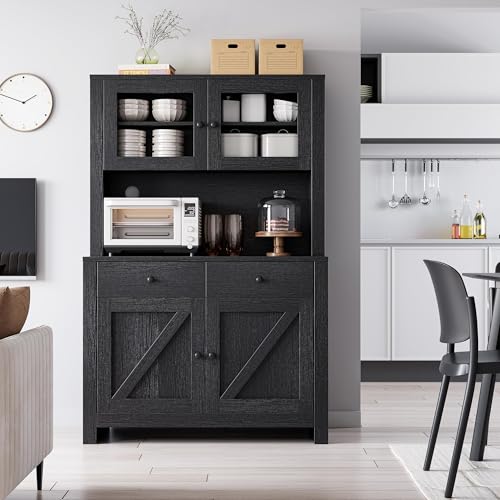 White Freestanding Tall Kitchen Pantry Cabinet with Adjustable Shelves A702