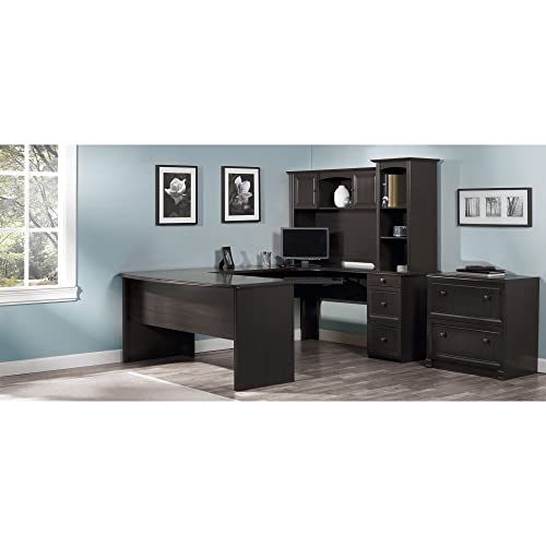 Walnut U-Shaped Executive Desk Z636