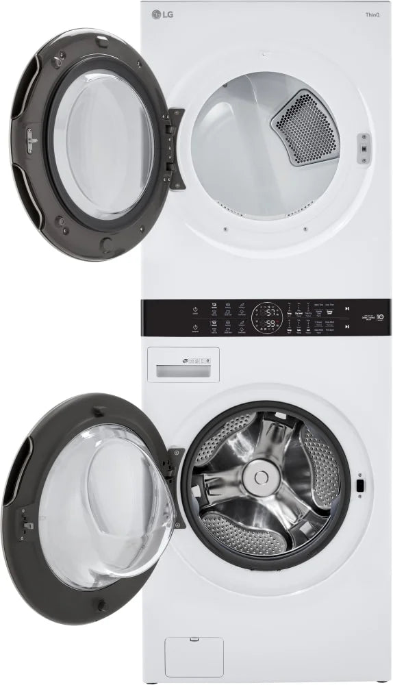Front Load White Stacked Unit with 4.5 cu. ft. Washer & 7.4 cu. ft. Dryer H2930