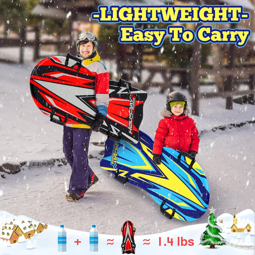 2 Pack Large Foam Snow Sled with Handles C504