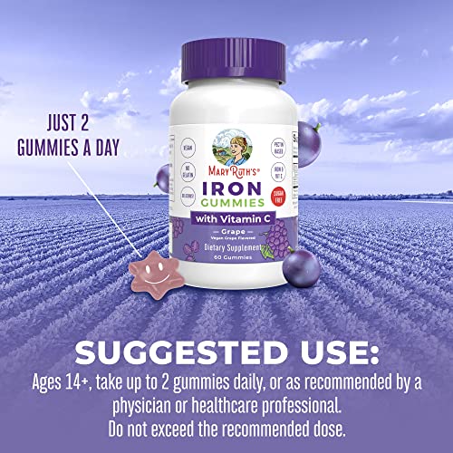 Sugar Free Iron Gummies with Vitamin C, 60 Count Y412191