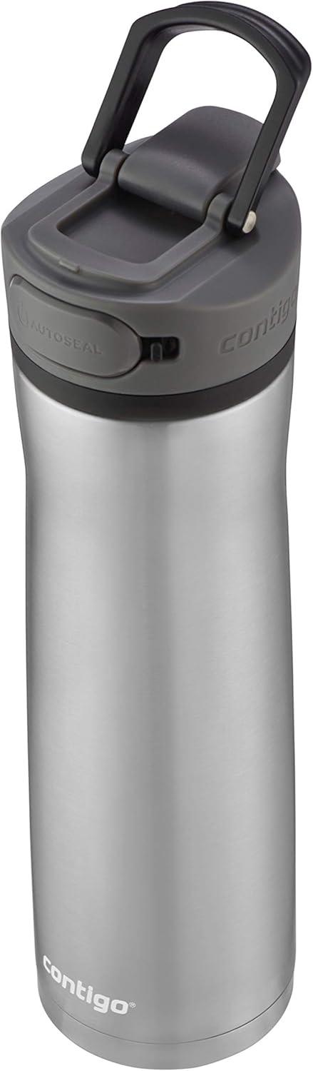 24 oz Stainless Steel Water Bottle with AUTOSEAL Lid Q252