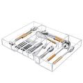 Clear Acrylic Expandable Drawer Organizer with 9 Compartments Q333620