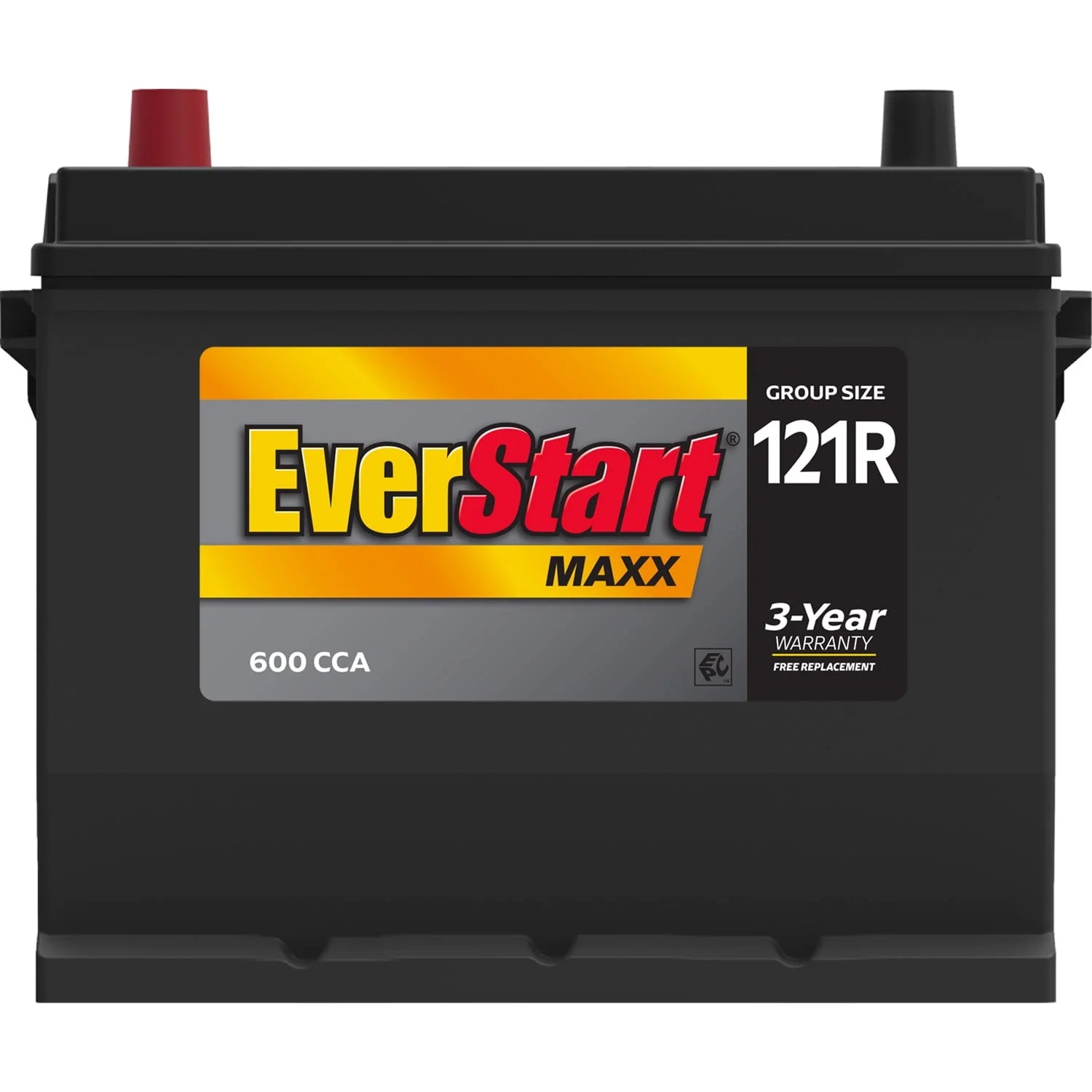 Lead Acid Automotive Battery, Group Size 121R 12 Volt, 600 CCA U692601