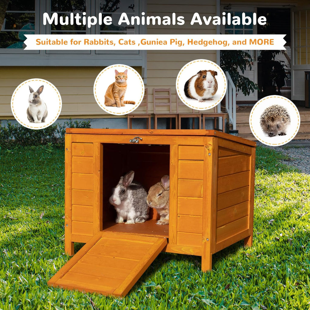 Natural Wooden Small Animal House T21881