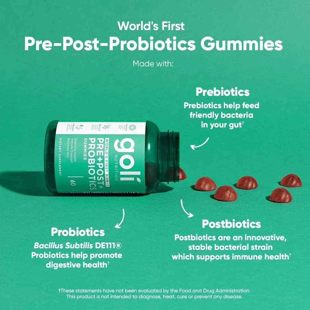 60 Count Pre Post Probiotic Gummies E668