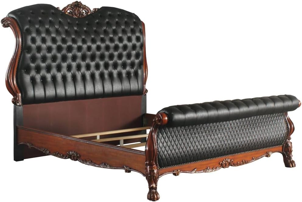 California King Bed in PU & Cherry Oak L2976